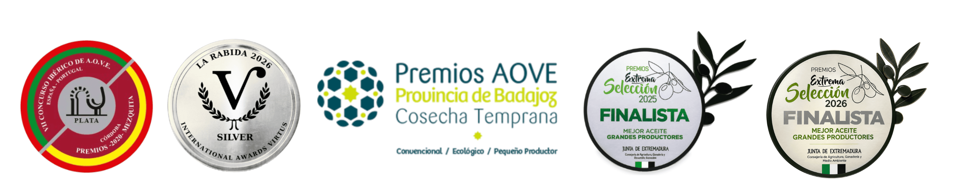 Premios recibidos por Aceitel. Aceite de oliva virgen extra premiado de la cooperativa La Milagrosa con medallas nacionales e internacionales.